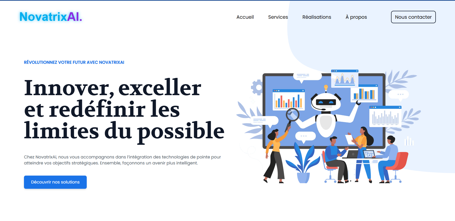 Site vitrine de l'Agence NovatrixAI